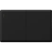 Interruptor Doble Negro Linea Urbano Zafiro