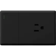 Toma Y Interruptor Negro Linea Urbano Zafiro