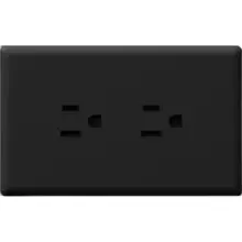 Toma Doble Polo Tierra Negro Linea Urbano Zafiro