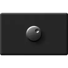 Dimmer Sencillo Negro Linea Urbano Zafiro