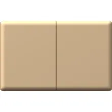 Interruptor Doble Oro Linea Arena Zafiro