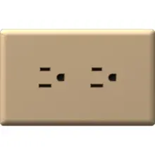 Toma Doble Polo Tierra Oro Linea Arena Zafiro