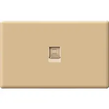 Toma Telefono Sencilla Oro Linea Arena Zafiro