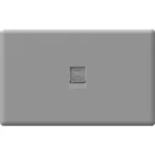 Toma Telefono Sencilla Plata Linea Nordico Zafiro