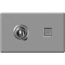 Toma Coaxial Y De Telefono Plata Linea Nordico Zafiro