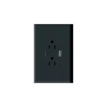 Toma Doble Con Usb Y Usb C Carga Rapida Negro Zafiro